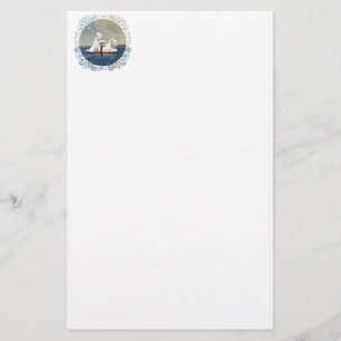 Westies Set Sail Briefpapier