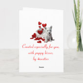 Westies Valentine.. Carte Wuf You Card (Dos)