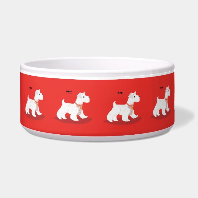 Westies! Voerbakje (Links)