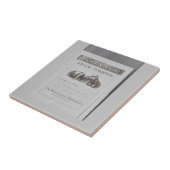 Westinghouse stoomturbine tegeltje (Zijkant)