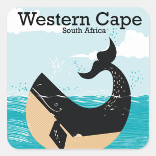 Westkaap Zuid-Afrika Vierkante Sticker