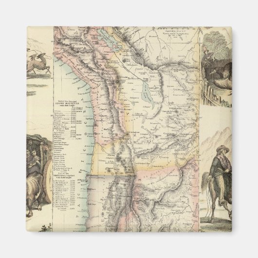 westkust van Zuid-Amerika Magneet (Voorkant)