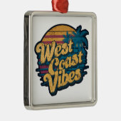 Westkust vibes metalen ornament (Rechts)