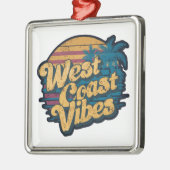 Westkust vibes metalen ornament (Links)