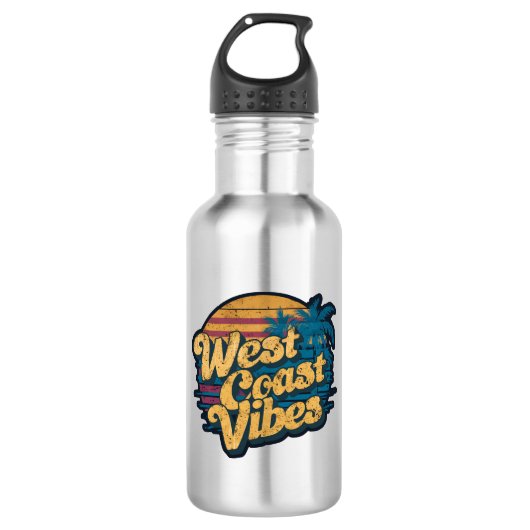Westkust vibes waterfles (Voorkant)
