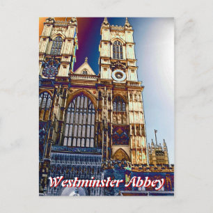 Westminister Abbey Londen Verenigd Koninkrijk brie Briefkaart