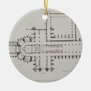 Westminster Abbey, bord 1 van 'Westminst' Keramisch Ornament