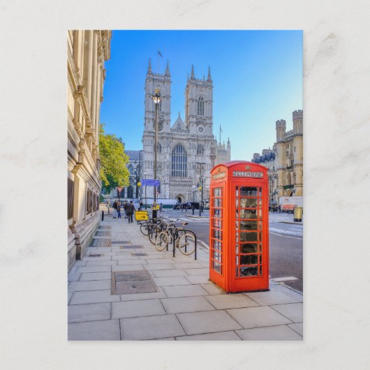 Westminster Abbey, Briefkaart in Londen (Voorkant)