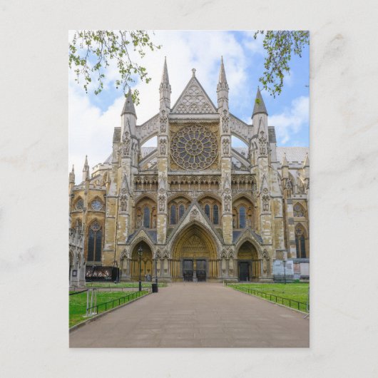 Westminster Abbey, Briefkaart in Londen (Voorkant)