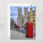 Westminster Abbey, Briefkaart in Londen (Voorkant / Achterkant)