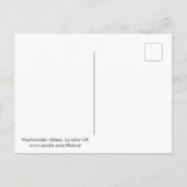 Westminster Abbey, Briefkaart in Londen (Achterkant)