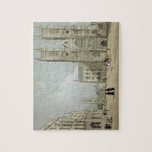 Westminster Abbey en Hospital uit 'London As It Legpuzzel (Verticaal)