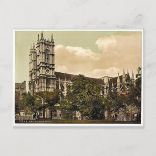 Westminster Abbey, Londen, Engeland, zeldzame Phot Briefkaart