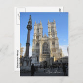 Westminster Abbey, London Postcard Briefkaart (Voorkant / Achterkant)