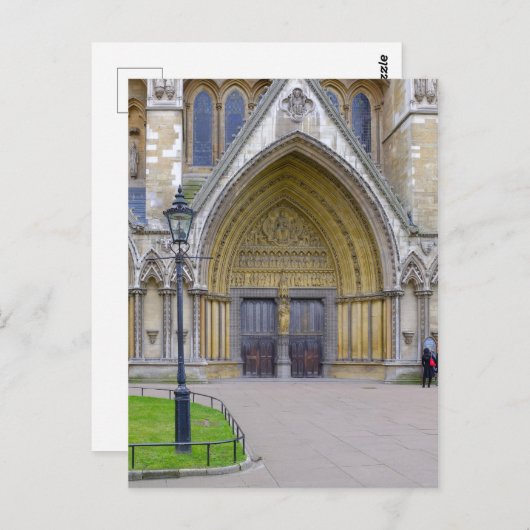 Westminster Abbey North Door, Londres Carte postal (Devant / Derrière)