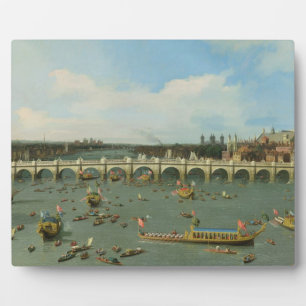 Westminster Bridge, Londen, met de burgemeester Fotoplaat