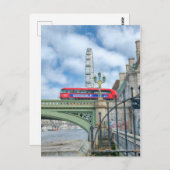 Westminster Bridge, London UK Briefkaart (Voorkant / Achterkant)