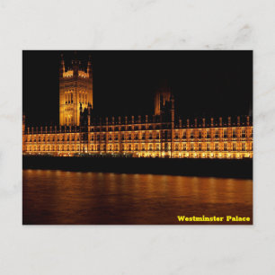 Westminster Palace bij nacht Briefkaart