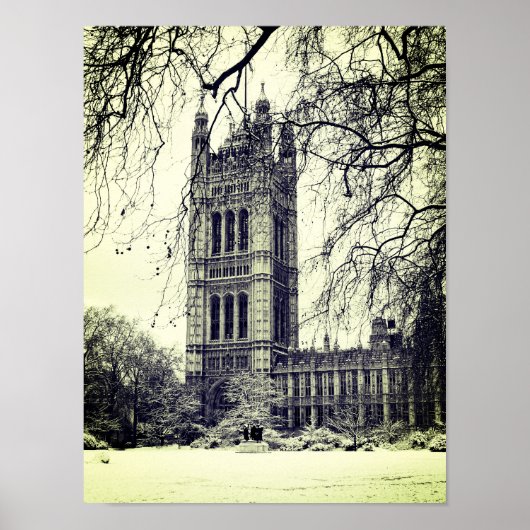 Westminster, Parlement, Winter Londen - Brits Poster (Voorkant)