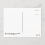 Westminster Station, Londen Briefkaart Verenigd Ko (Achterkant)