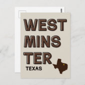 Westminster (Texas) Briefkaart (Voorkant / Achterkant)