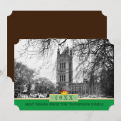 Westminster, Winter Londen & Happy New Year! Kaart (Voorkant / Achterkant)