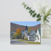 Westmore Church op Lake Willoughby Briefkaart (Staand voorkant)