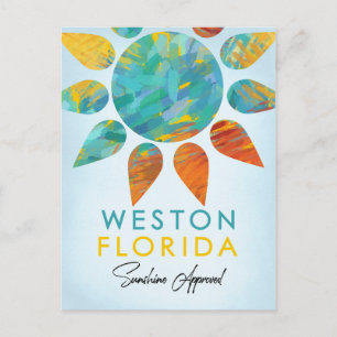 Weston Florida Sunshine Travel Briefkaart