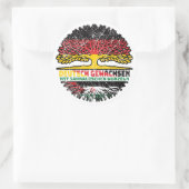 Westsahara Sahaurisch Deutschland Baum Ronde Sticker (Tas)