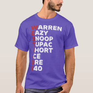 Westside Hip Hop Rap Music Legends meisje familie  T-shirt