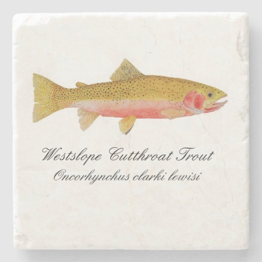 Westslope Cutkeel Trout Onderzetter (Voorkant)