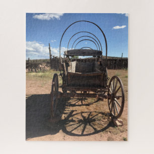 Westward Ho! Een restant van een oude overdekte wa Legpuzzel