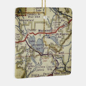 Westwood CA  Map Keramisch Ornament (Rechts)