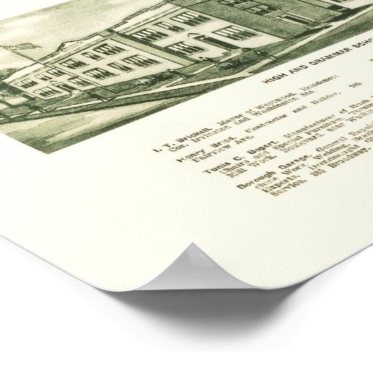 Westwood, NJ Panoramic Map - 1924 Poster (Hoek)