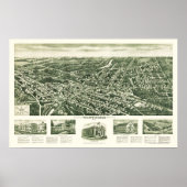 Westwood, NJ Panoramic Map - 1924 Poster (Voorkant)