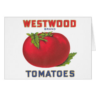 Westwood Tomaten - Etiket voor  fruitkratten
