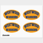 Westwood Warriors Ovale Sticker (Vel)