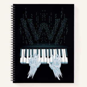 Westworld Android Hands op Player-piano Notitieboek