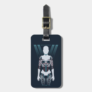 Westworld | Android Skeleton Over Logo Bagagelabel