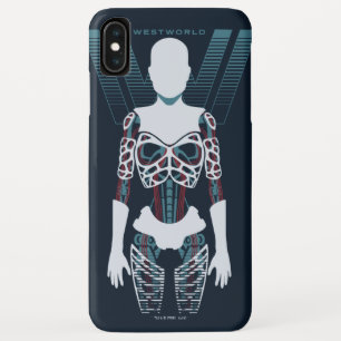 Westworld   Android Skeleton Over Logo iPhone XS Max Hoesje