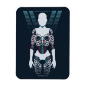 Westworld | Android Skeleton Over Logo Magneet (Verticaal)