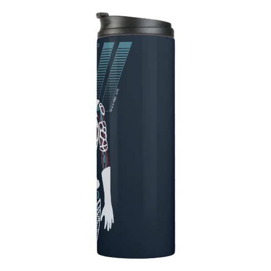 Westworld | Android Skeleton Over Logo Thermosbeker (Geroteerd rechts)