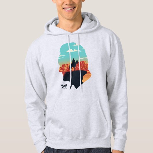 Westworld | dr. Ford Silhouette of Man in Black Hoodie (Voorkant)