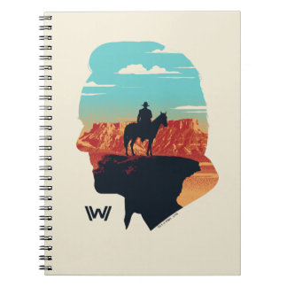 Westworld | dr. Ford Silhouette of Man in Black Notitieboek
