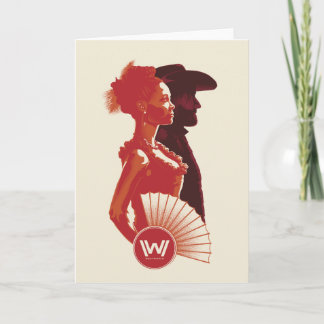 Westworld | Maeve & Hector Stencil Portrait Kaart