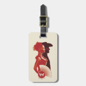 Westworld | Maeve & Hector Stencil Portret Bagagelabel (Voorkant verticaal)