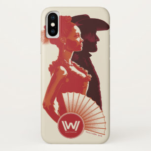 Westworld   Maeve & Hector Stencil Portret iPhone X Hoesje
