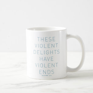 Westworld Typografie-citaat "Violent Delights" Koffiemok