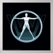 Westworld | Vitruvian Android Logo Poster (Voorkant)