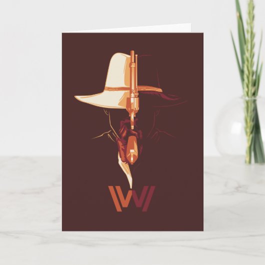 Westworld | Witte Gespleten Grafisch van het Pet Kaart (Voorkant)